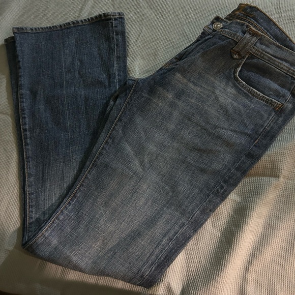 Vintage 7 For All Mankind Dark Blue Straight Jeans - Picture 9 of 11